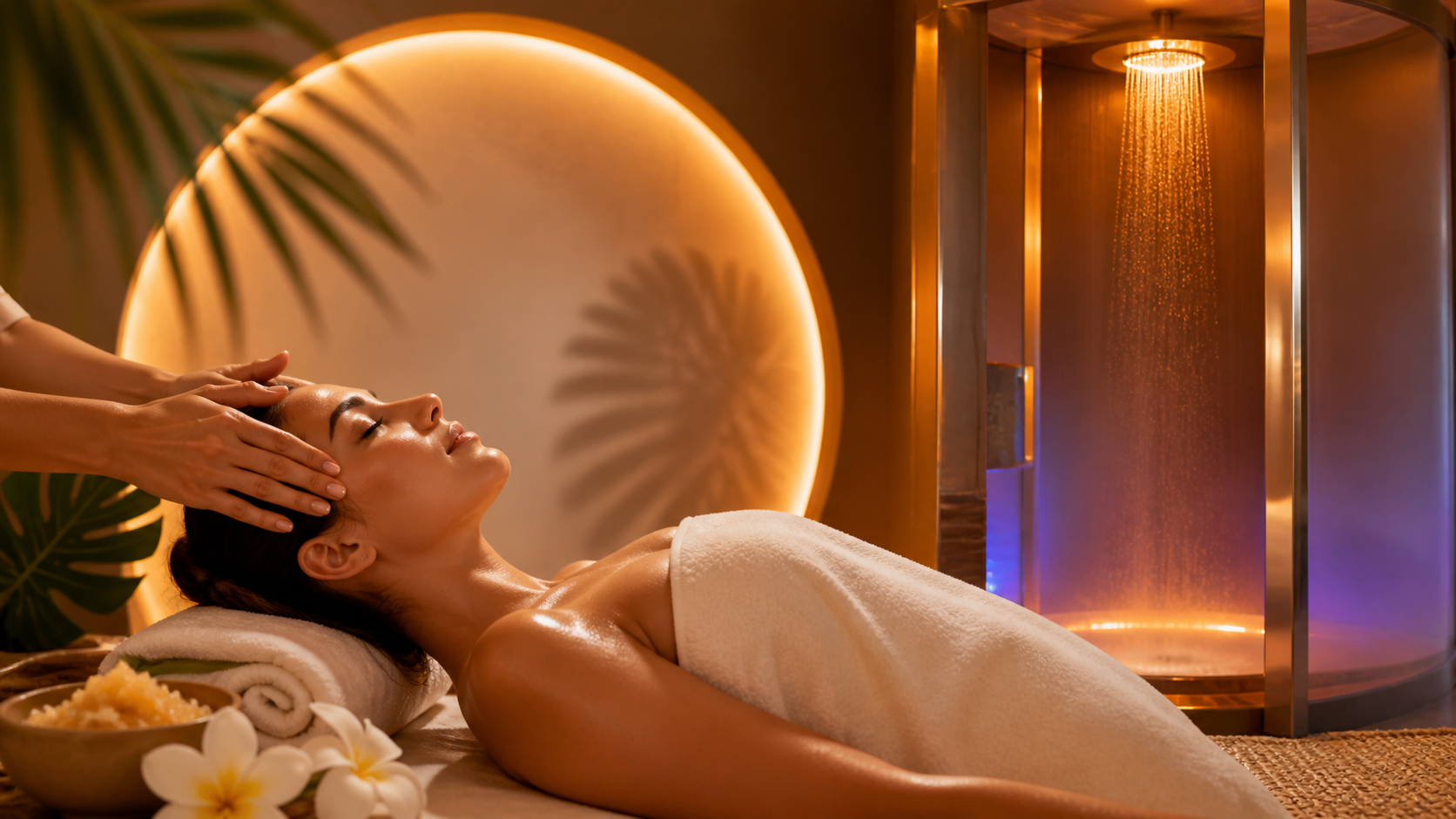 coming sun: face & body scrub, hydrating massage and sun shower in naples